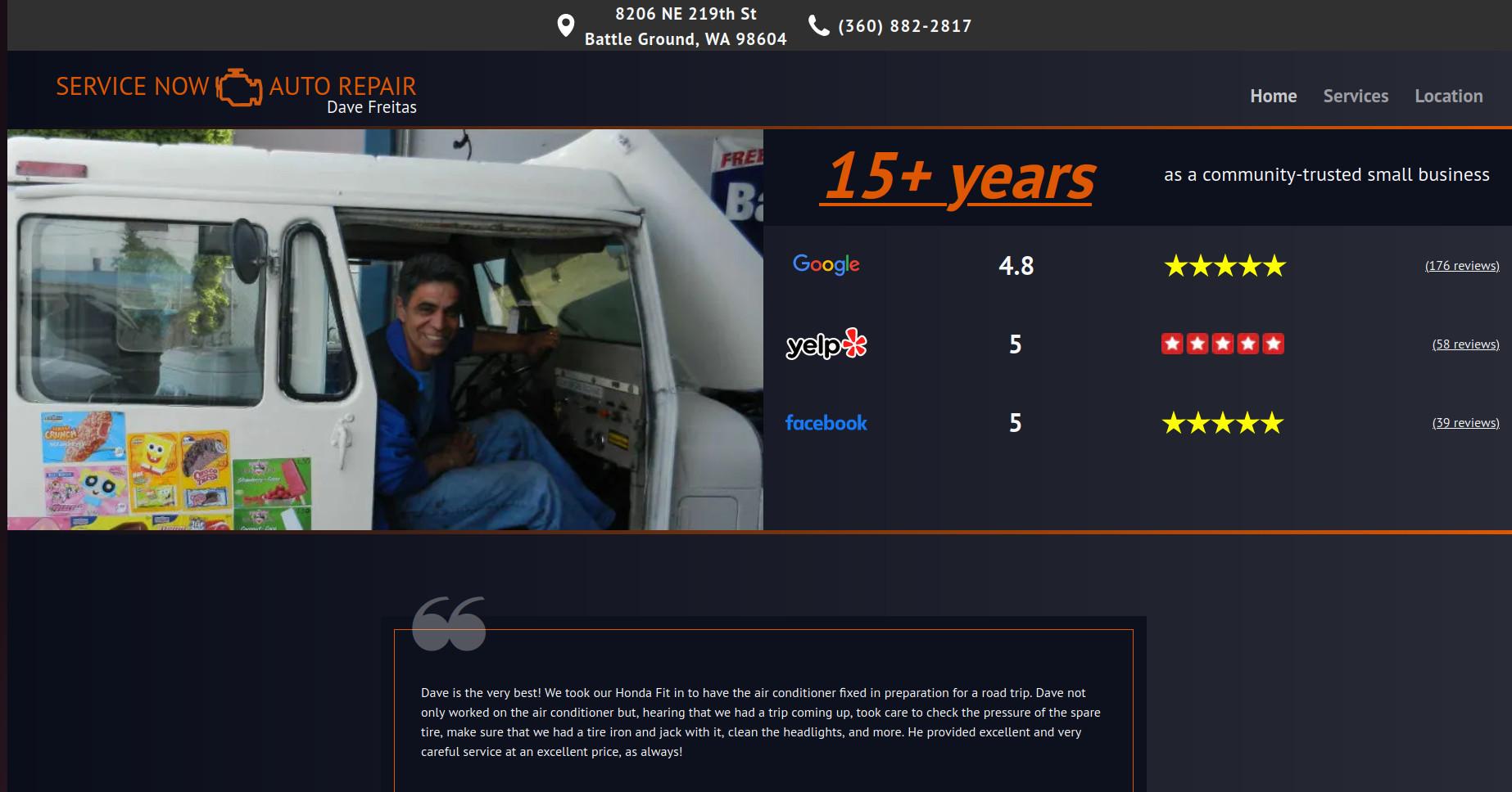 Service Now Auto Repair